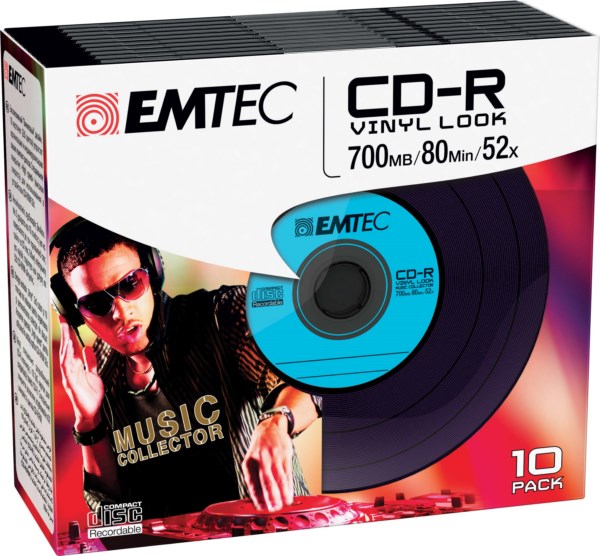 ΔΙΣΚΟΙ EMTEC CD-R 80min 700MB 52X VINΥL SLIM